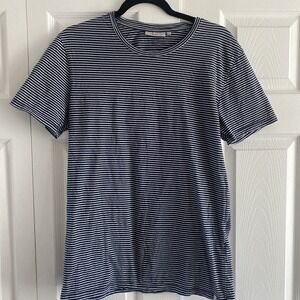 Minimum Denmark Navy Striped Luka Short Tee Medium Minimal Clean Girl Sustain